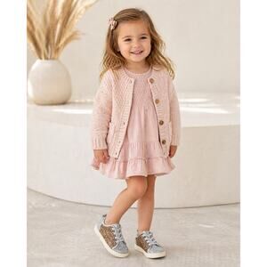 TOMS Kids Glitter Sneakers US 5 Toddler Silver Gold Metallic Y2K‎ Party Shoes